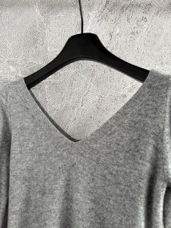 Alternative view of SAINT LAURENT Sweaters Cashmere Gray S-M-L B95202609062456