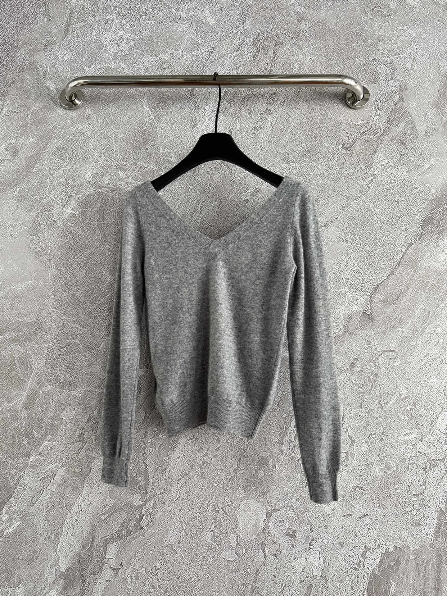 SAINT LAURENT Sweaters Cashmere Gray S-M-L B95202609062456 - Image 9