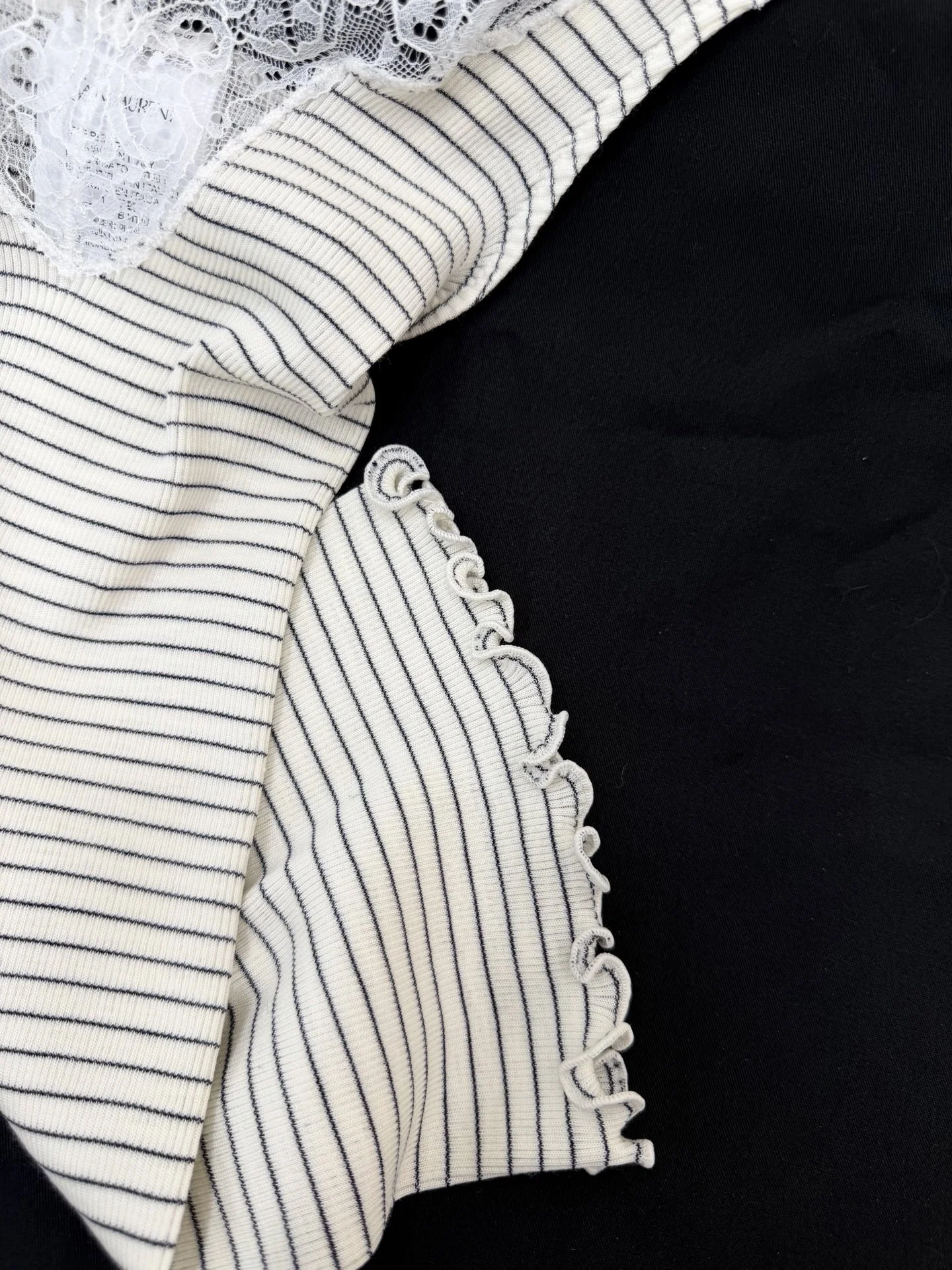 SAINT LAURENT Sweaters Wool Blend White-Black S-L C85202609060996 - Image 4