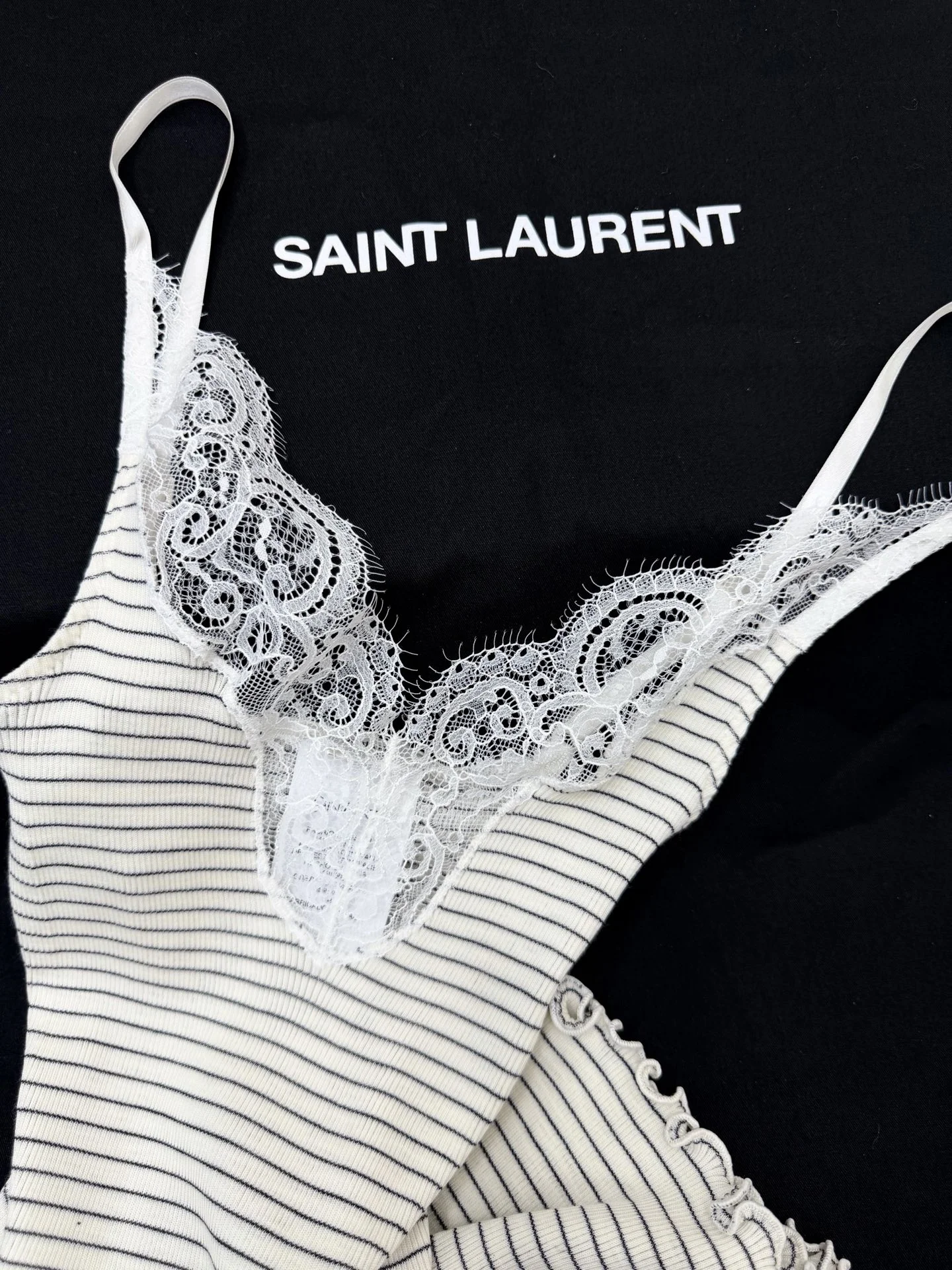 SAINT LAURENT Sweaters Wool Blend White-Black S-L C85202609060996 - Image 8