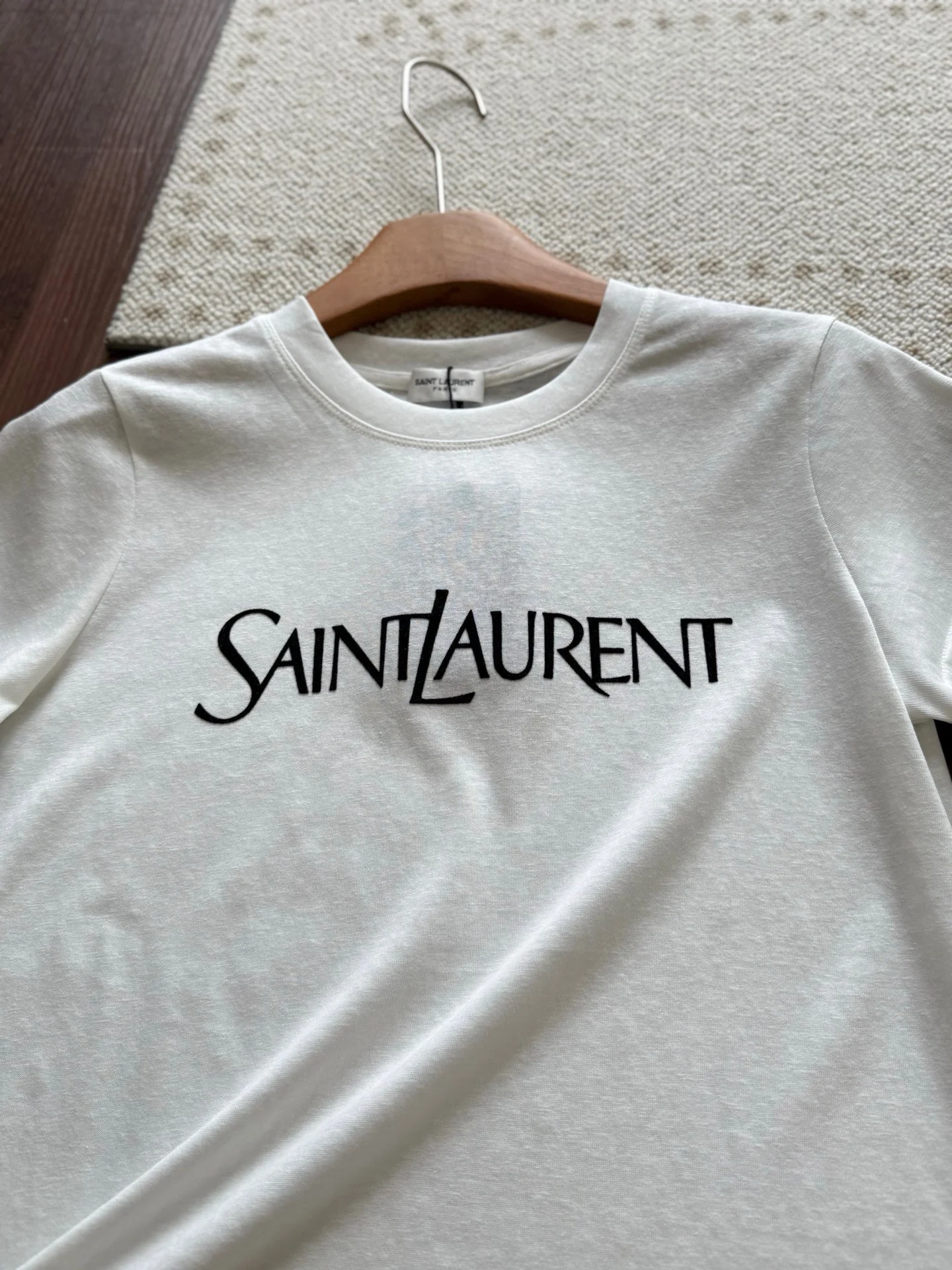 SAINT LAURENT T-shirts Cotton White-Black S M L A50202609063549 - Image 4