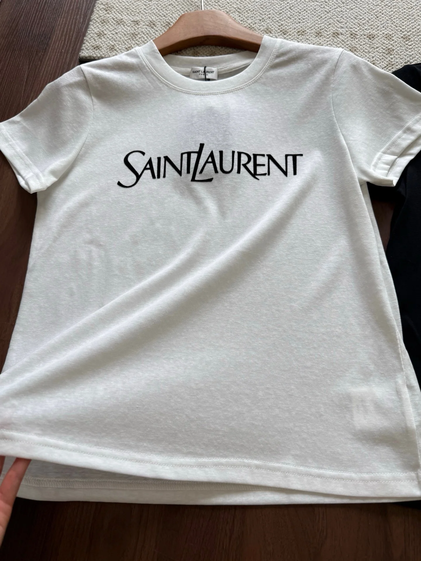 SAINT LAURENT T-shirts Cotton White-Black S M L A50202609063549 - Image 5