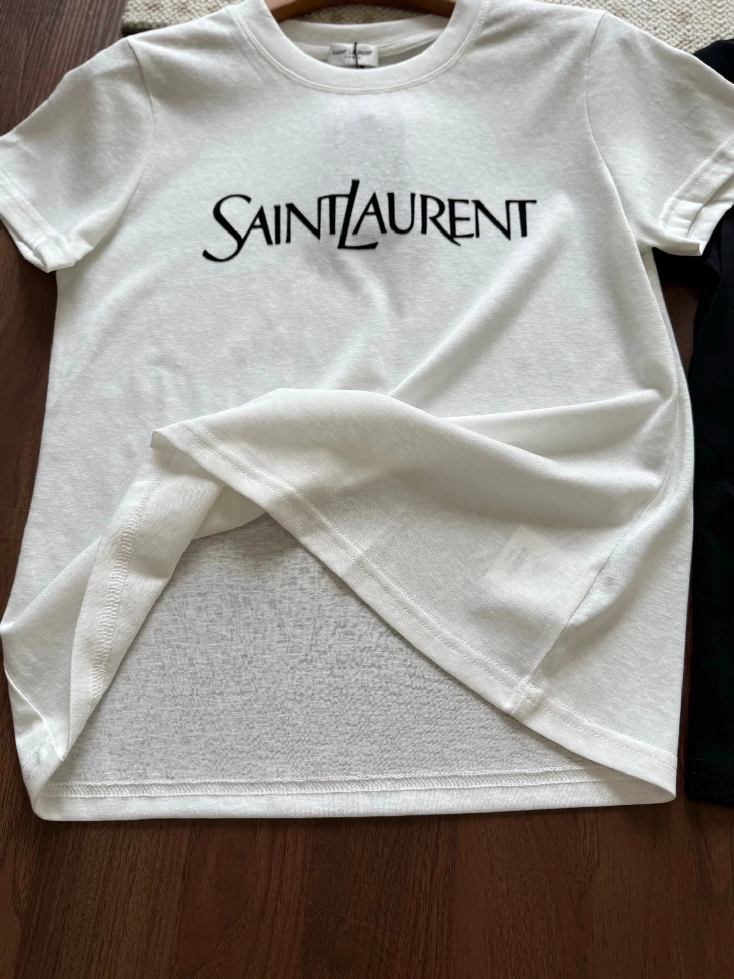 SAINT LAURENT T-shirts Cotton White-Black S M L A50202609063549 - Image 6