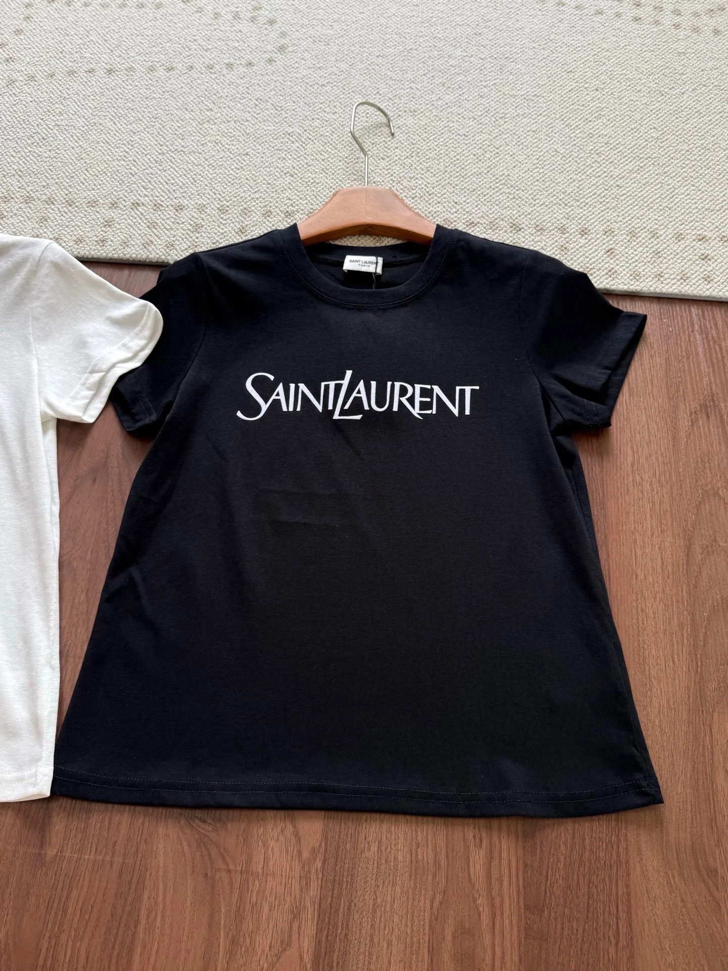 SAINT LAURENT T-shirts Cotton White-Black S M L A50202609063549 - Image 7