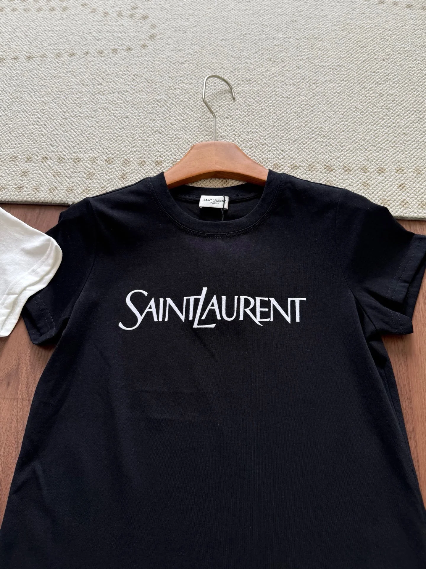 SAINT LAURENT T-shirts Cotton White-Black S M L A50202609063549 - Image 8