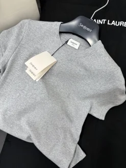 SAINT LAURENT T-shirts Grey S-L A95202609062950