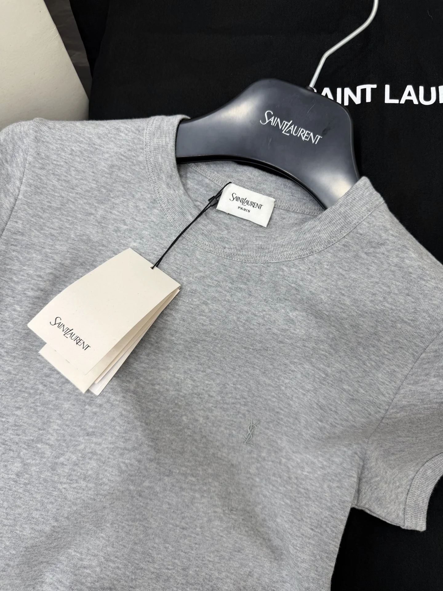 SAINT LAURENT T-shirts Grey S-L A95202609062950 - Image 3