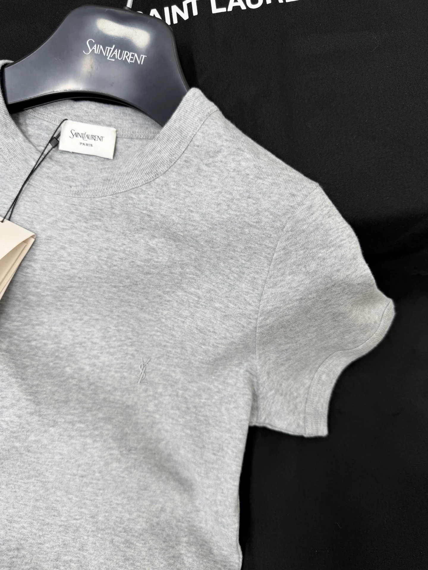 SAINT LAURENT T-shirts Grey S-L A95202609062950 - Image 4