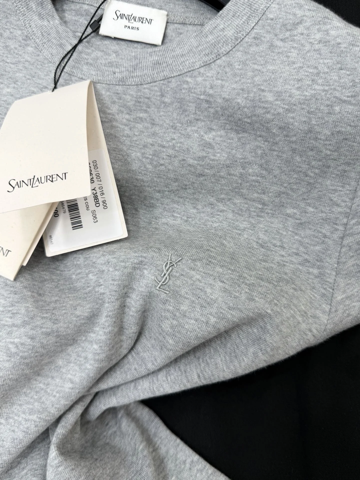 SAINT LAURENT T-shirts Grey S-L A95202609062950 - Image 5