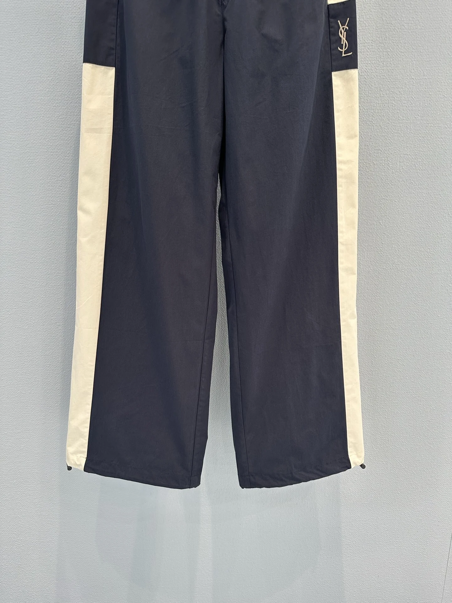 SAINT LAURENT Trousers Black-Cream S-L B20202609061225 - Image 6