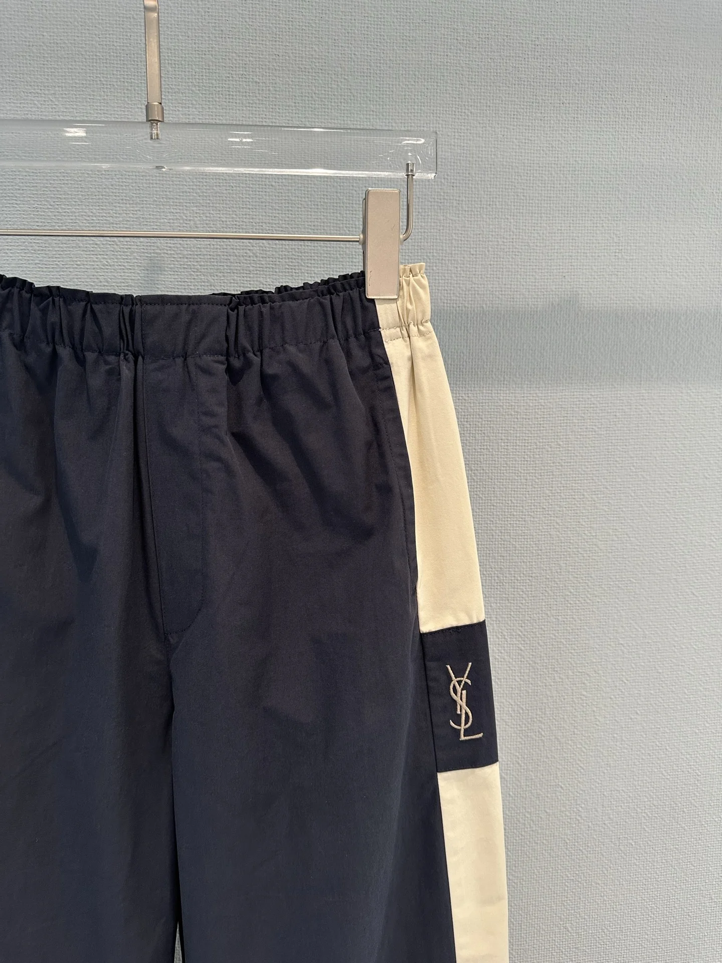 SAINT LAURENT Trousers Black-Cream S-L B20202609061225 - Image 7