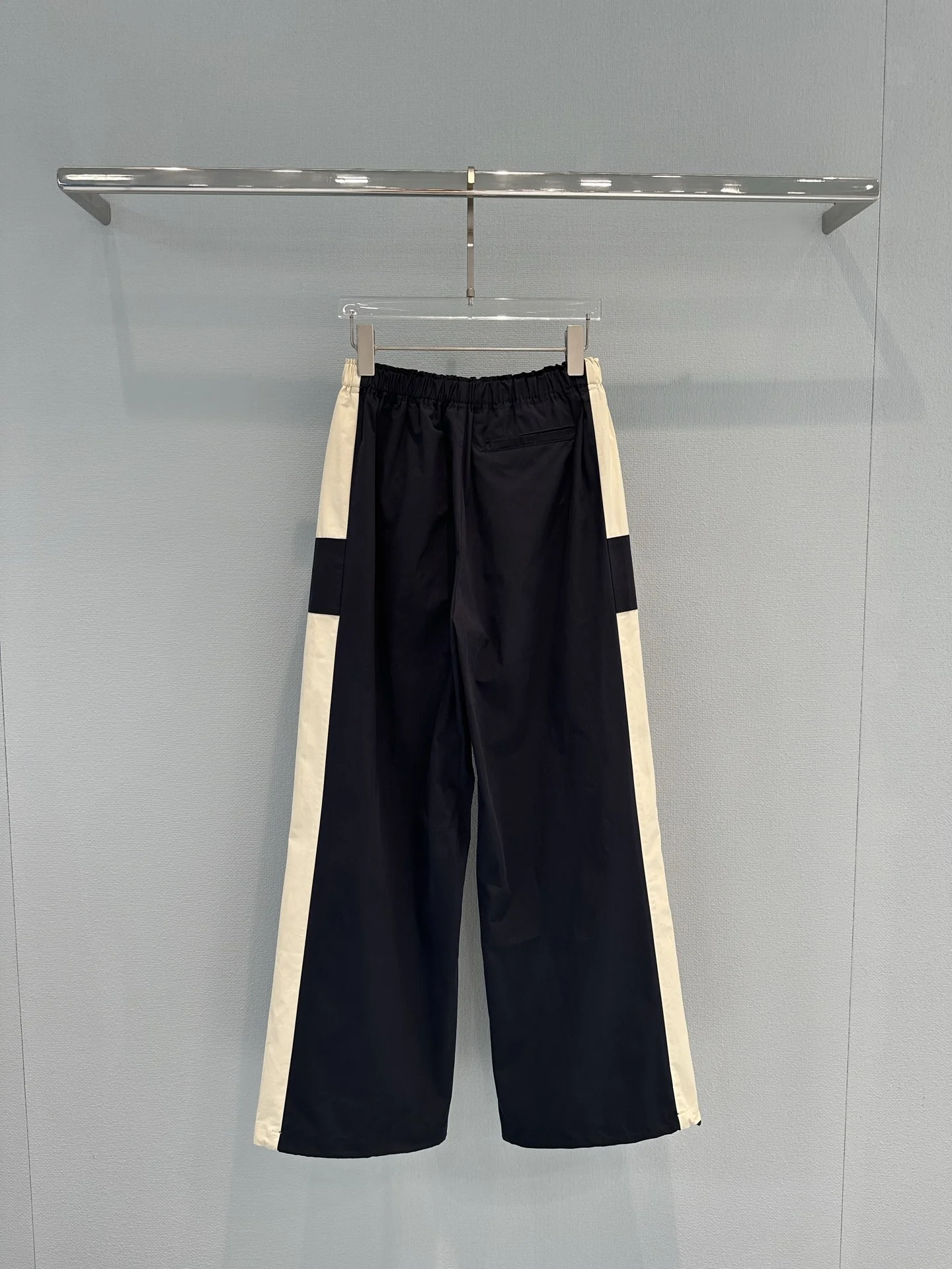 SAINT LAURENT Trousers Black-Cream S-L B20202609061225 - Image 9