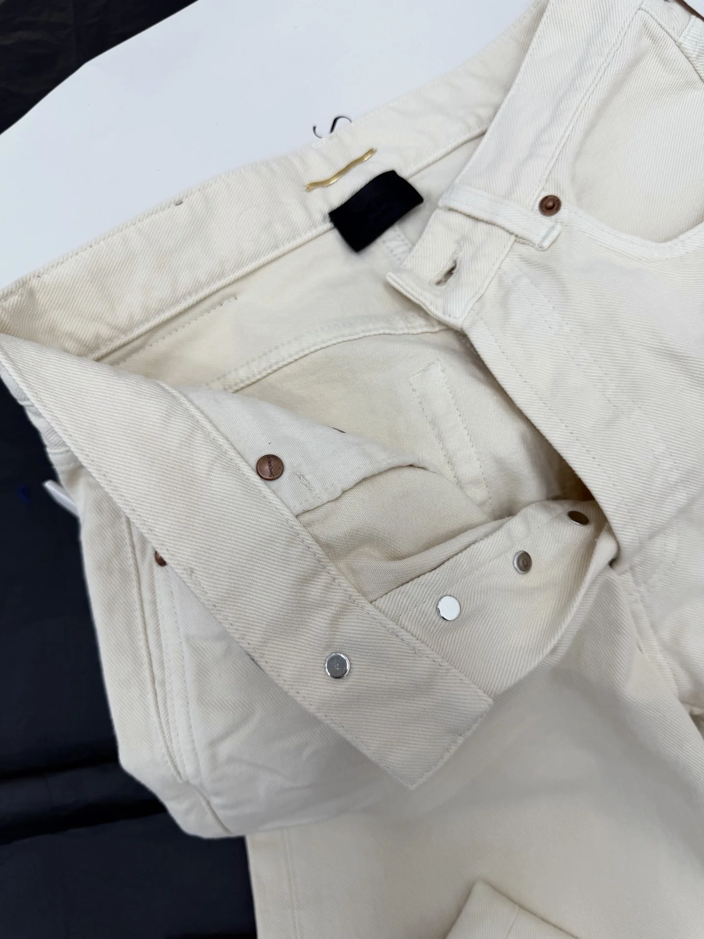 SAINT LAURENT Trousers Cream S-L C85202609062954 - Image 6