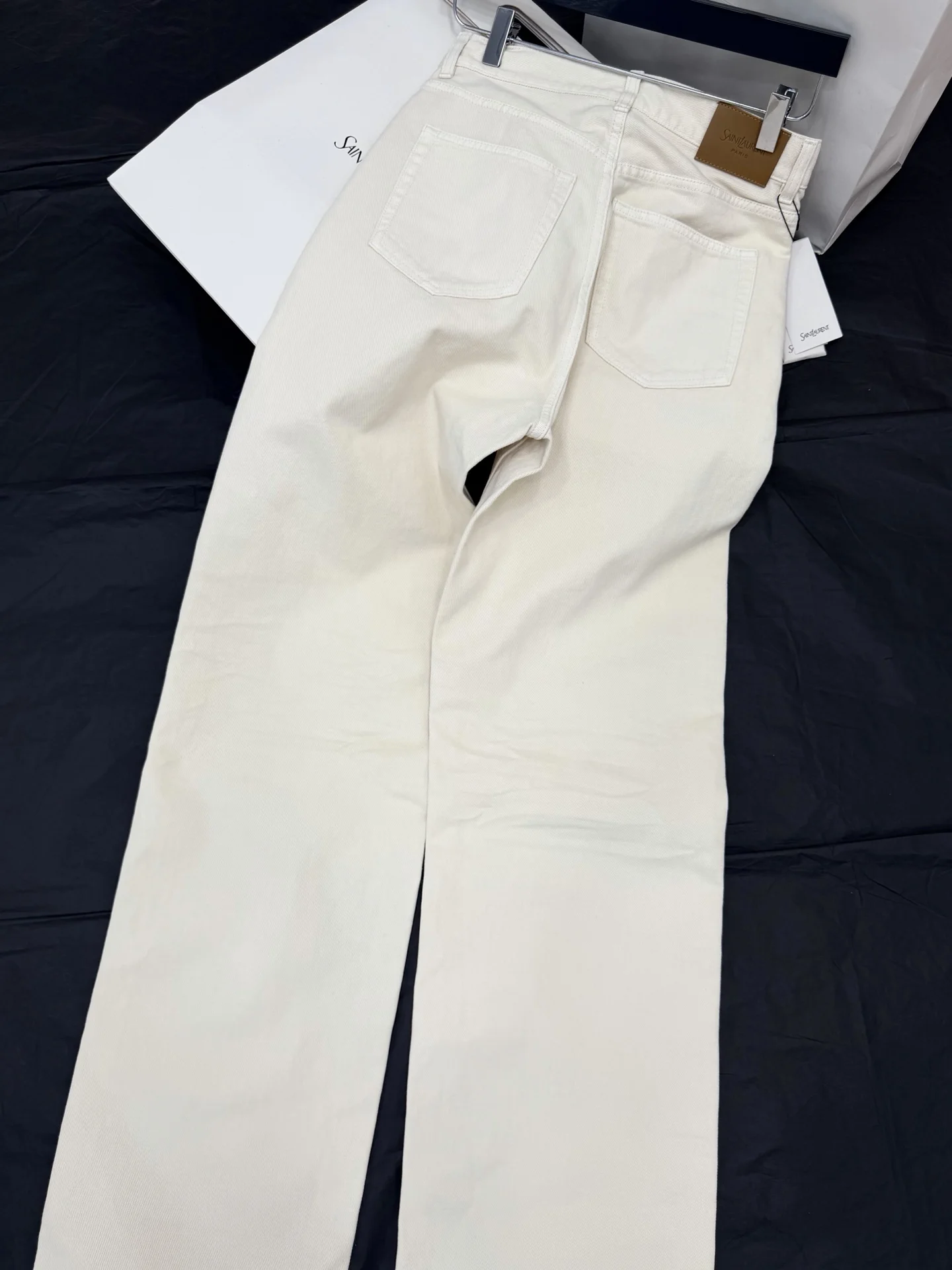 SAINT LAURENT Trousers Cream S-L C85202609062954 - Image 9