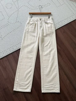 SAINT LAURENT Trousers Lightweight Cotton Beige 25-30 B35202609063552
