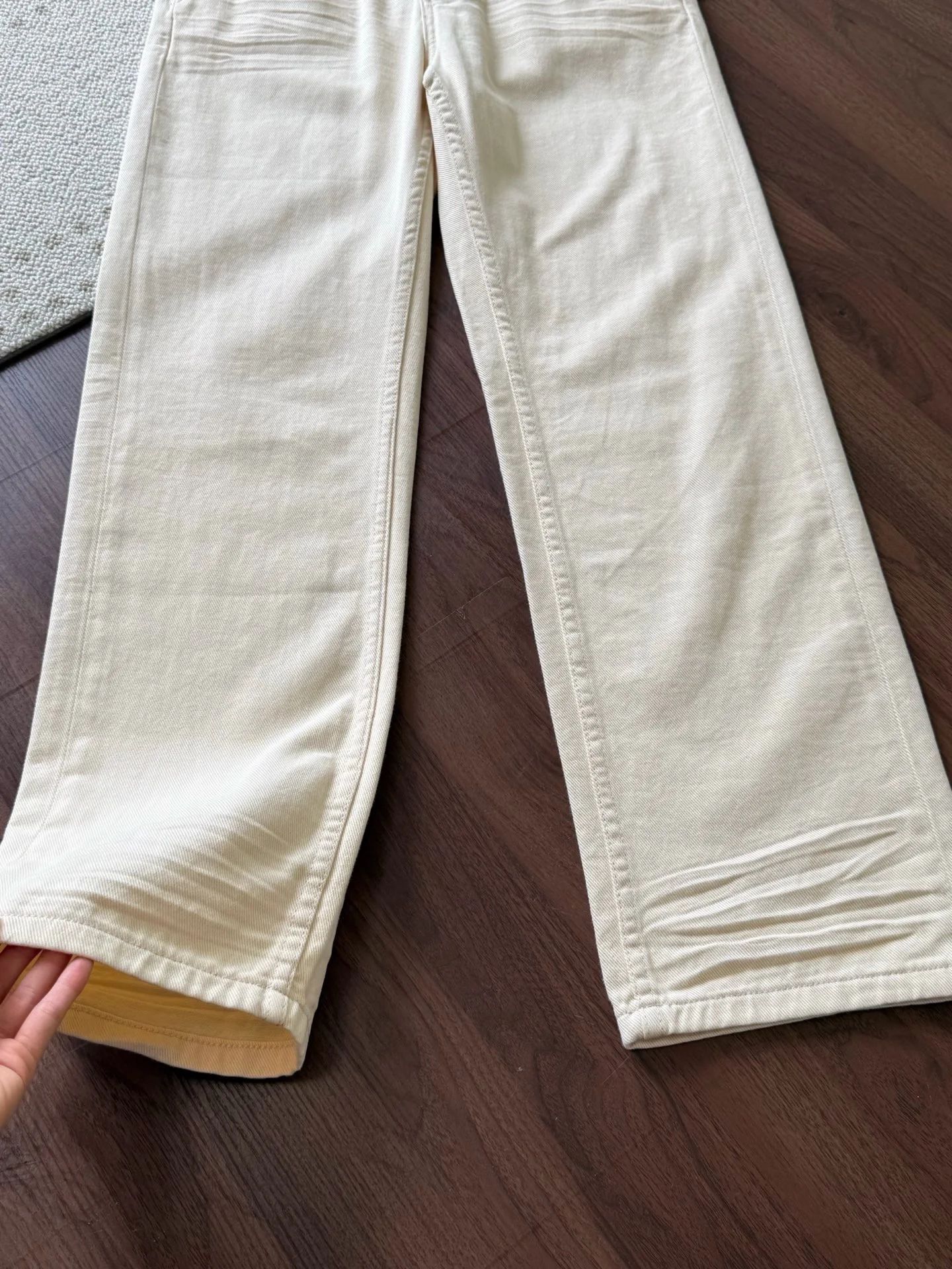 SAINT LAURENT Trousers Lightweight Cotton Beige 25-30 B35202609063552 - Image 8