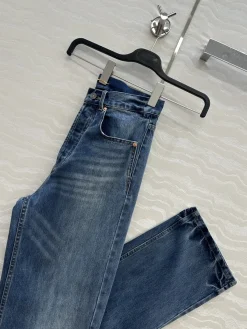 Alternative view of SAINT LAURENT Trousers Organic Cotton Denim Blue XS-L C20202609061255