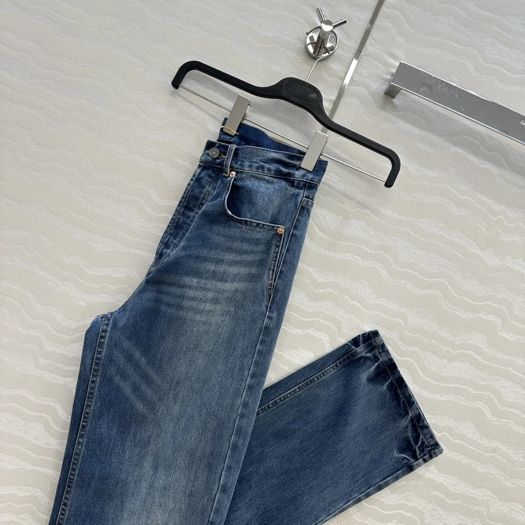SAINT LAURENT Trousers Organic Cotton Denim Blue XS-L C20202609061255 - Image 2