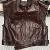 SAINT LAURENT Vests Brown S-L D95202609063068