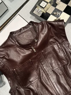 Alternative view of SAINT LAURENT Vests Brown S-L D95202609063068