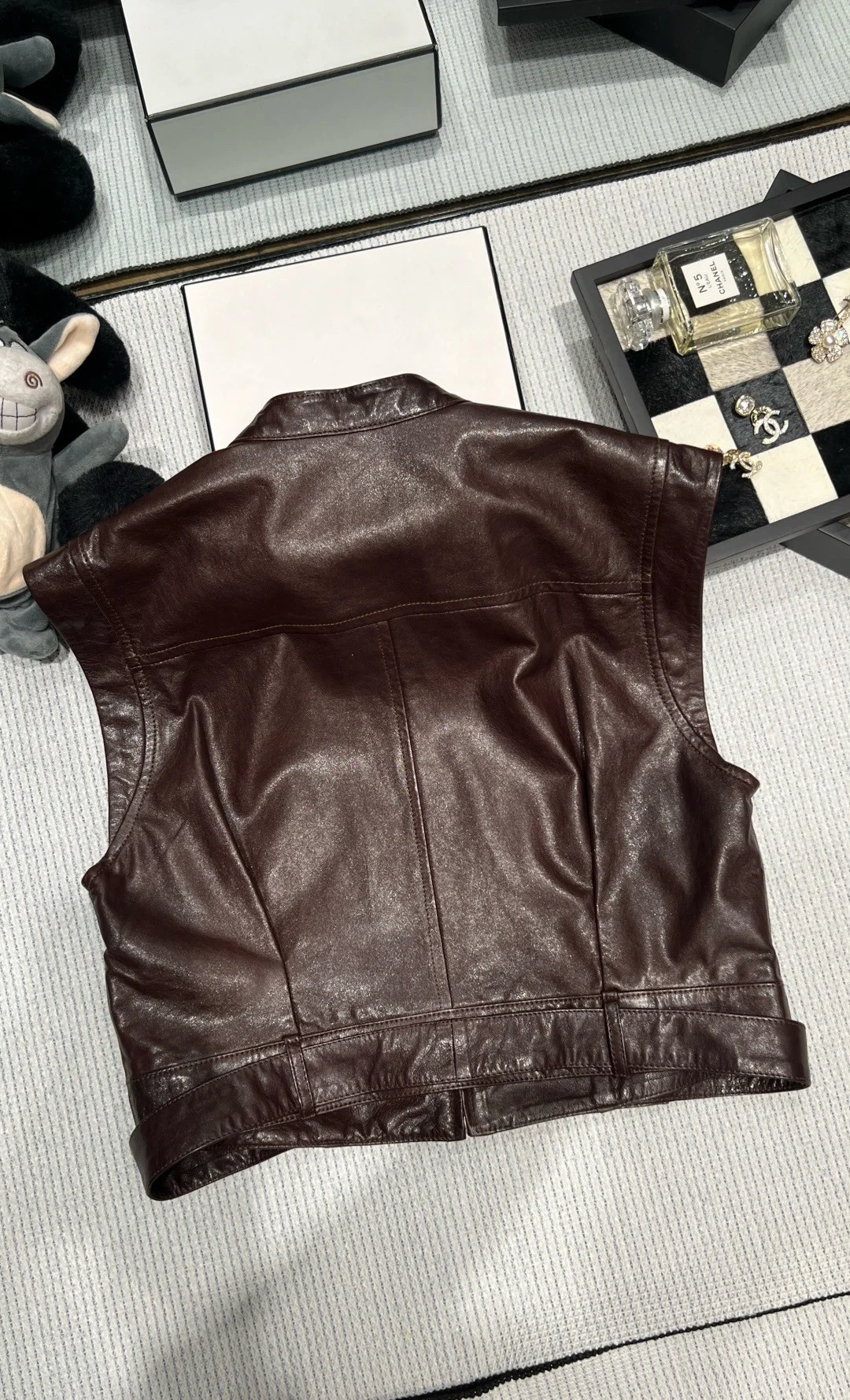 SAINT LAURENT Vests Brown S-L D95202609063068 - Image 3