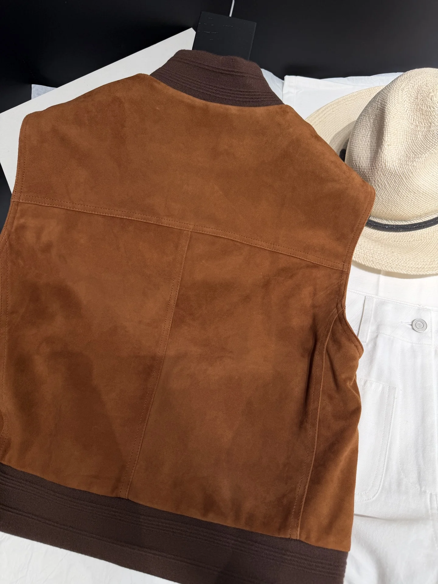 SAINT LAURENT Vests Brown-Tan S-L A160202609063072 - Image 7