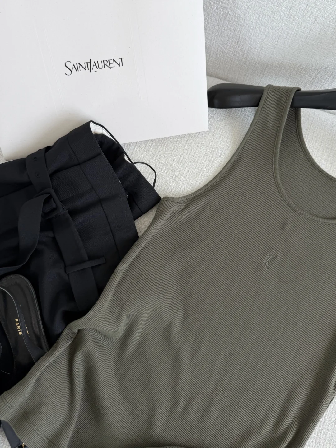 SAINT LAURENT Vests Khaki S-L A65202609061047 - Image 3