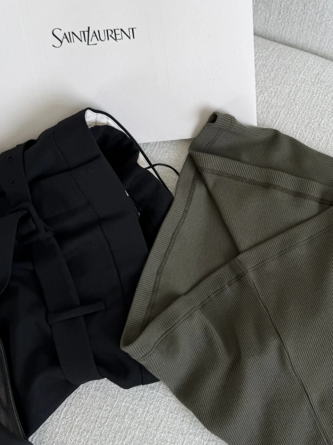 SAINT LAURENT Vests Khaki S-L A65202609061047 - Image 6
