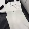SAINT LAURENT Vests Ribbed Fabric White-Black S M L A65202609062948