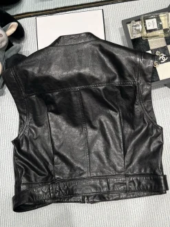 Alternative view of SAINT LAURENT Vests Sheep Leather Black S-XL D95202609063069