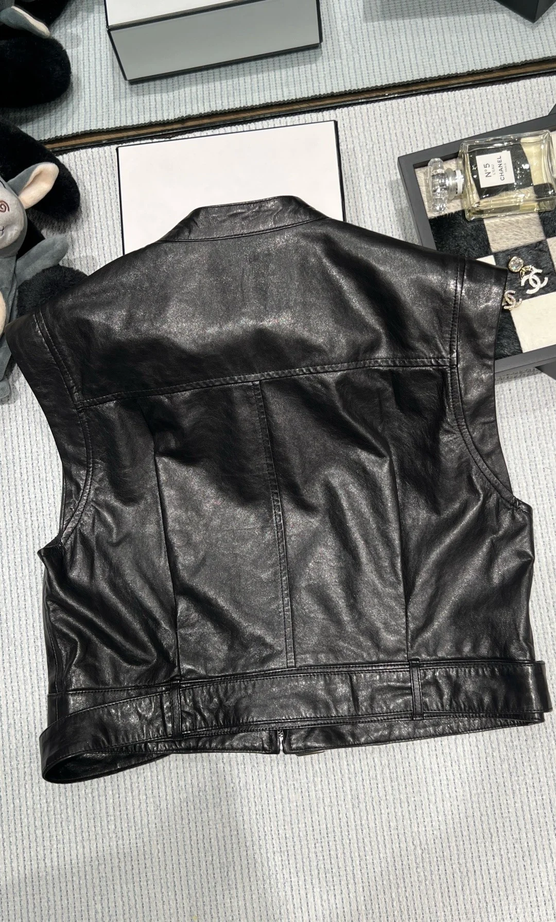 SAINT LAURENT Vests Sheep Leather Black S-XL D95202609063069 - Image 2