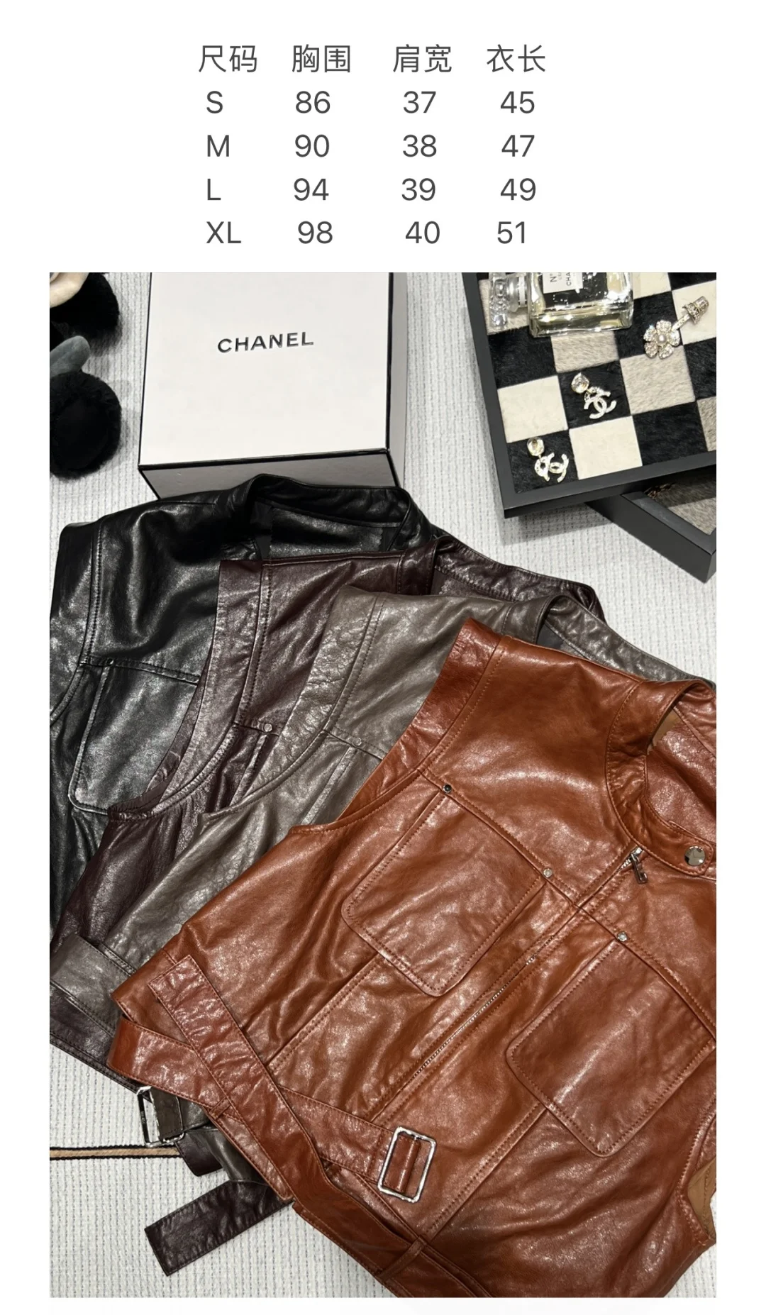 SAINT LAURENT Vests Sheep Leather Black S-XL D95202609063069 - Image 8