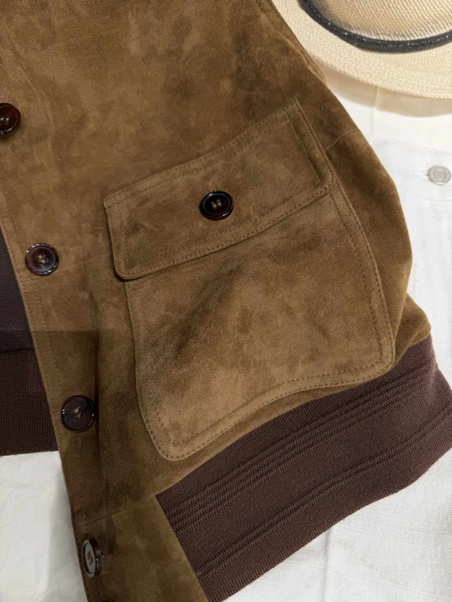 SAINT LAURENT Vests Suede Brown S-L A160202609063073 - Image 5