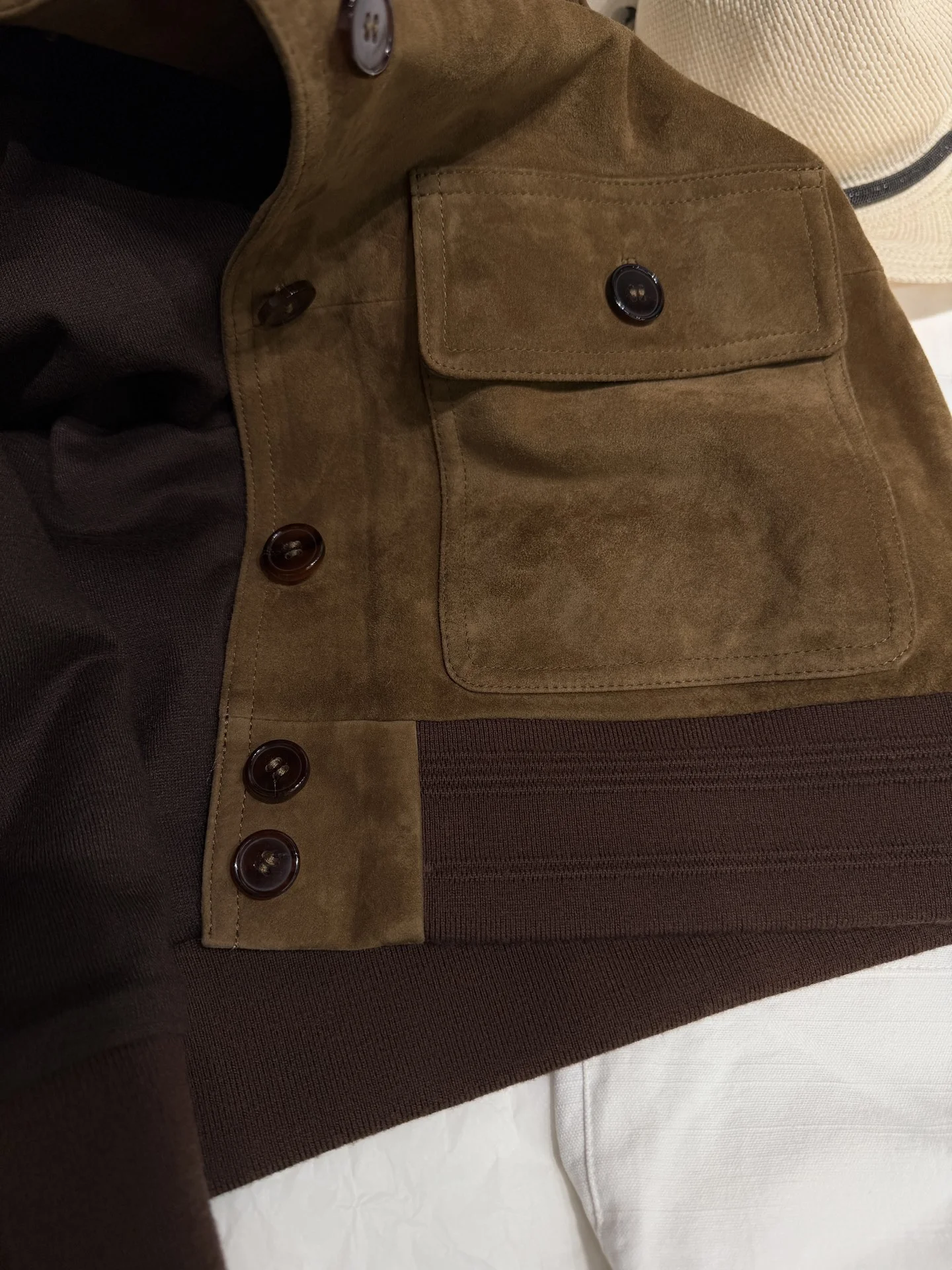 SAINT LAURENT Vests Suede Brown S-L A160202609063073 - Image 6