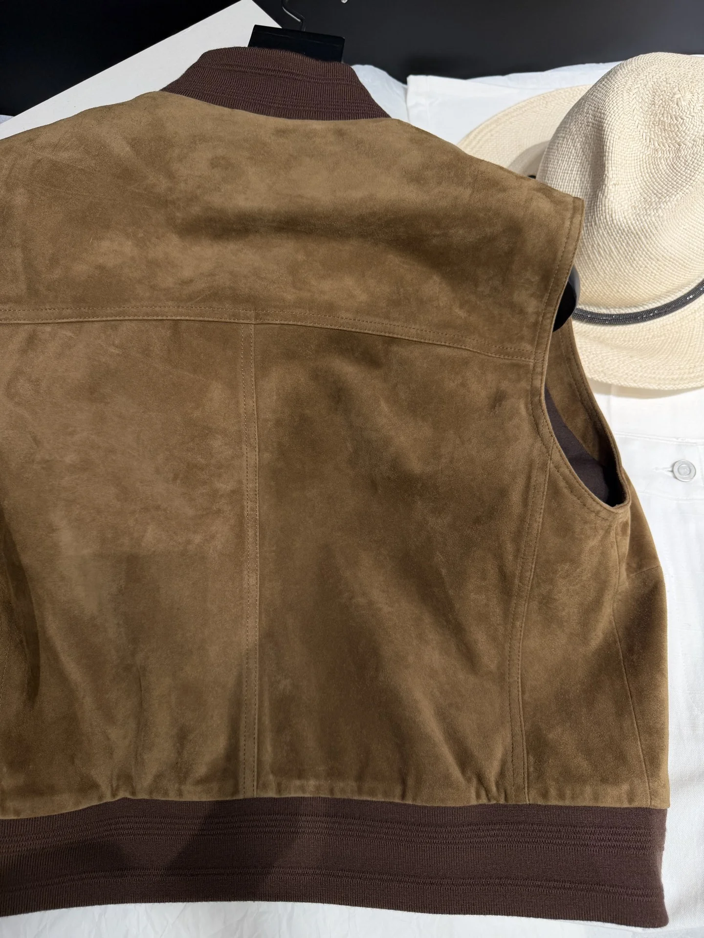 SAINT LAURENT Vests Suede Brown S-L A160202609063073 - Image 7