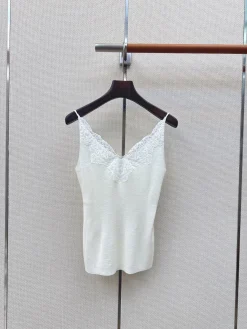 SAINT LAURENT Vests White S-L A65202609060612