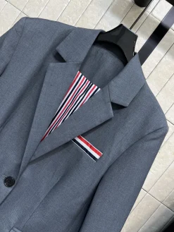 Alternative view of THOM BROWNE Jackets Grey-Black S-M-L C25202609061615