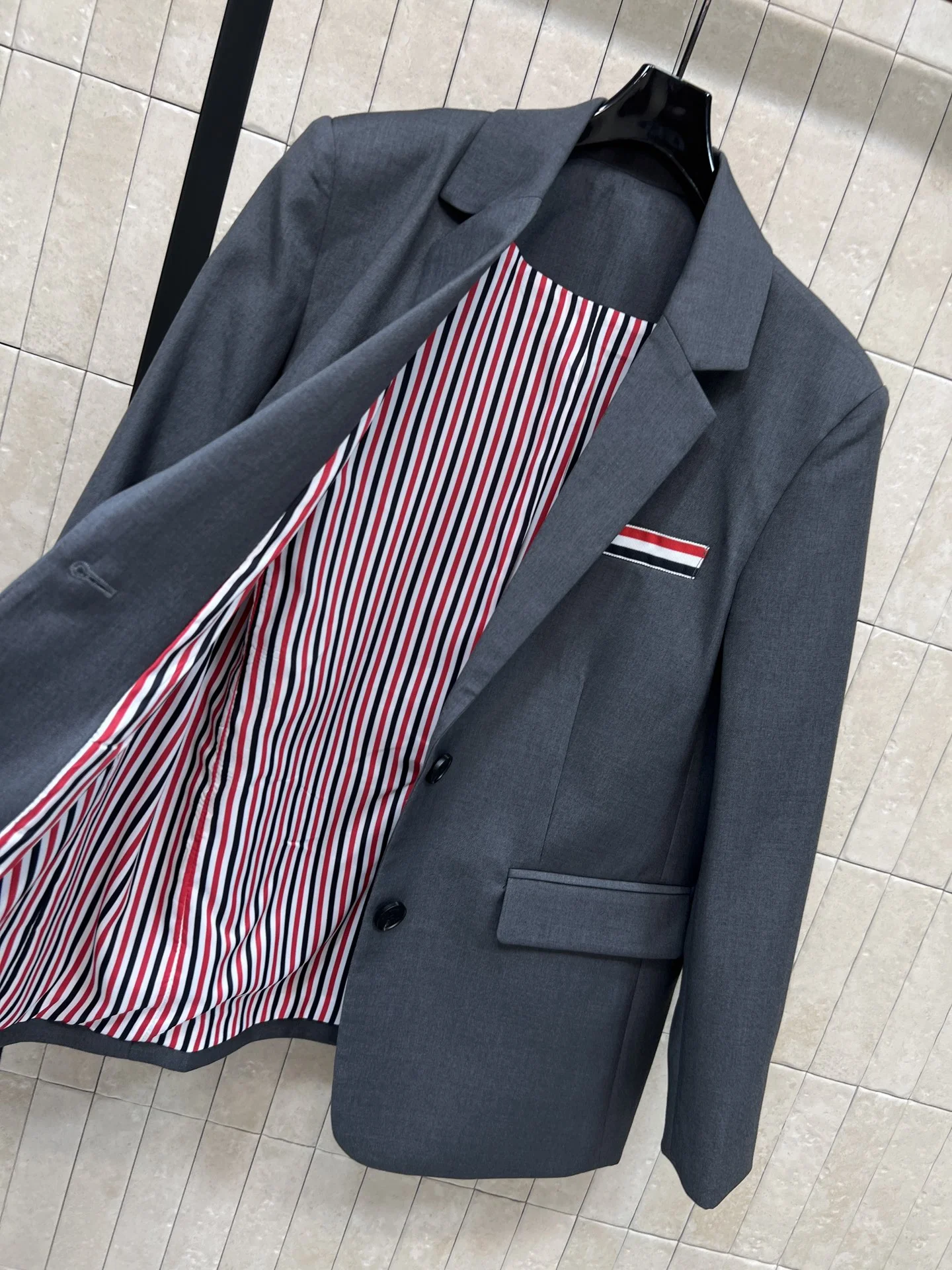 THOM BROWNE Jackets Grey-Black S-M-L C25202609061615 - Image 8
