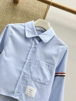 Alternative view of THOM BROWNE Shirts Blue-Red-White S-L B35202609060501