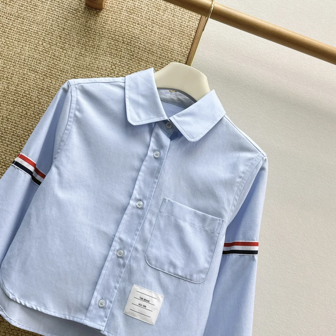 THOM BROWNE Shirts Blue-Red-White S-L B35202609060501 - Image 2