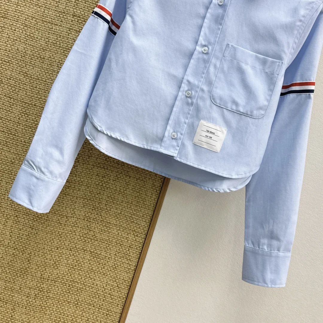 THOM BROWNE Shirts Blue-Red-White S-L B35202609060501 - Image 5