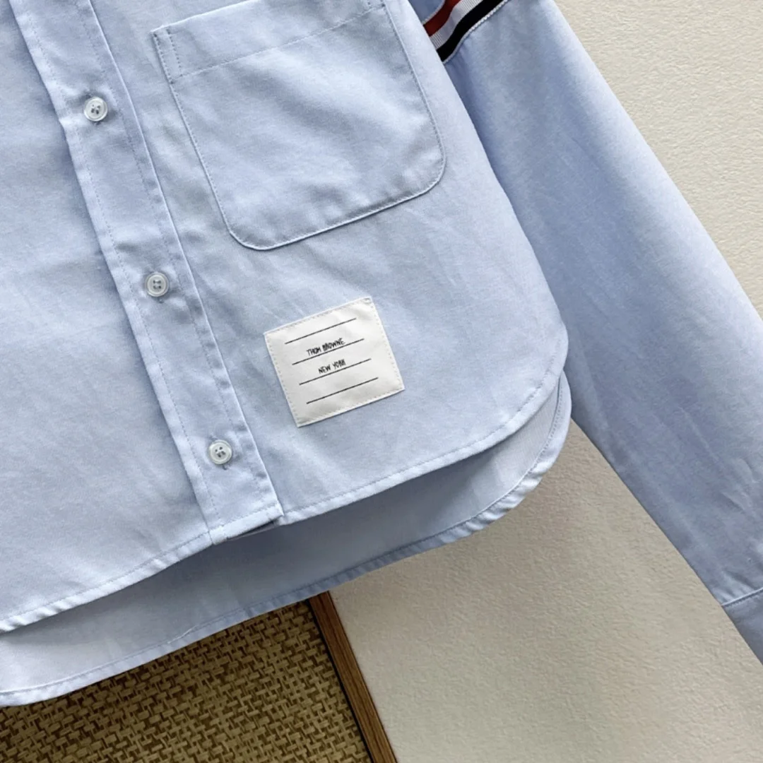 THOM BROWNE Shirts Blue-Red-White S-L B35202609060501 - Image 6