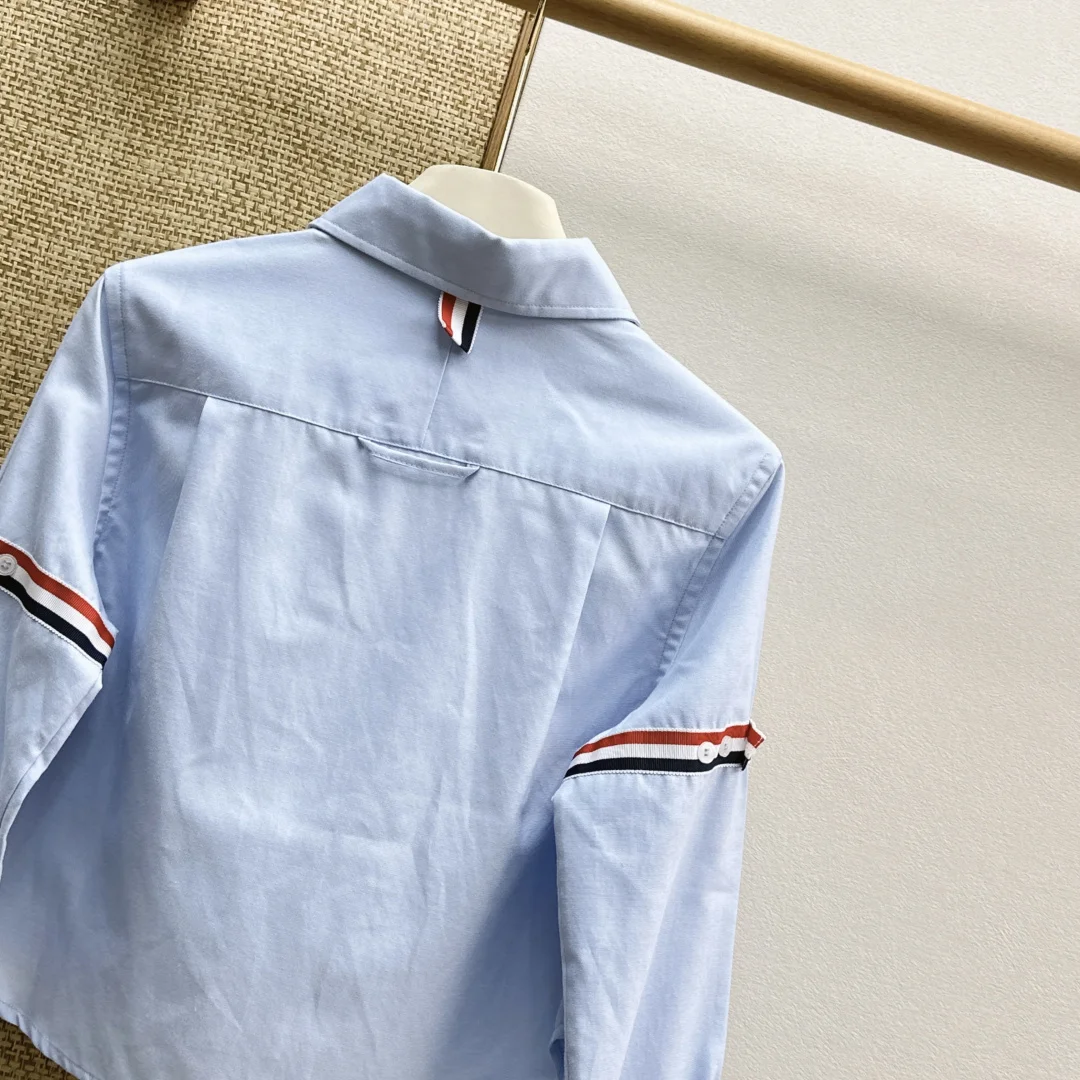 THOM BROWNE Shirts Blue-Red-White S-L B35202609060501 - Image 9