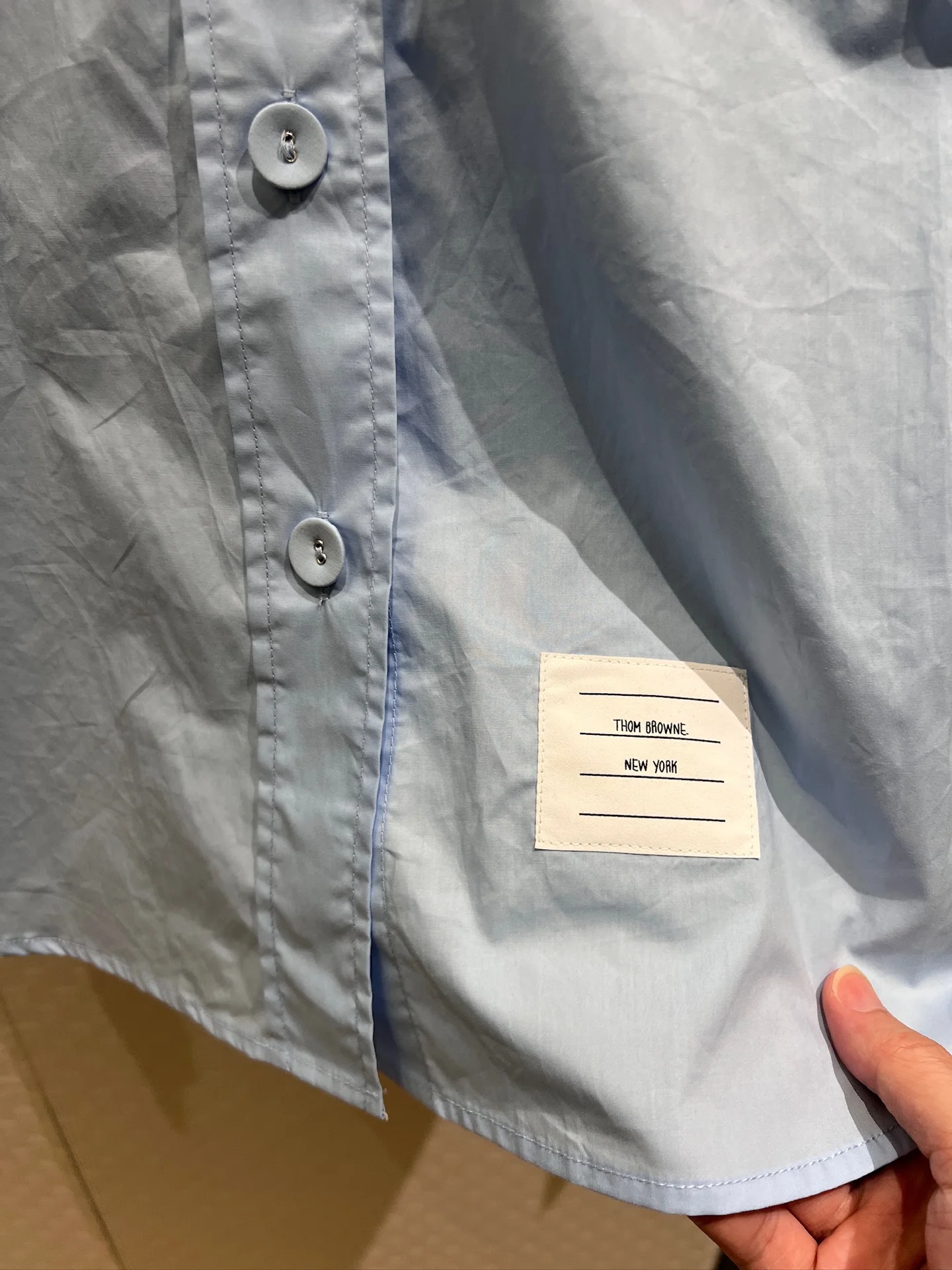 THOM BROWNE Shirts Blue S-L B90202609062813 - Image 5