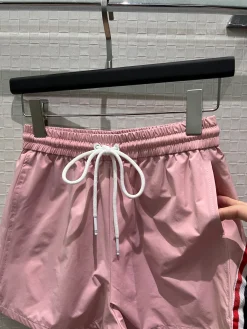 Alternative view of THOM BROWNE Shorts Pink-White S-L B35202609062817