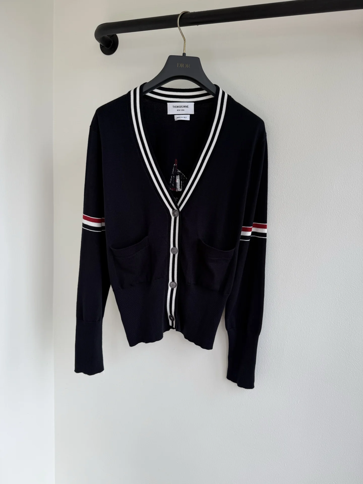 THOM BROWNE Sweaters Black-White-Red S-L C00202609063605 - Image 2