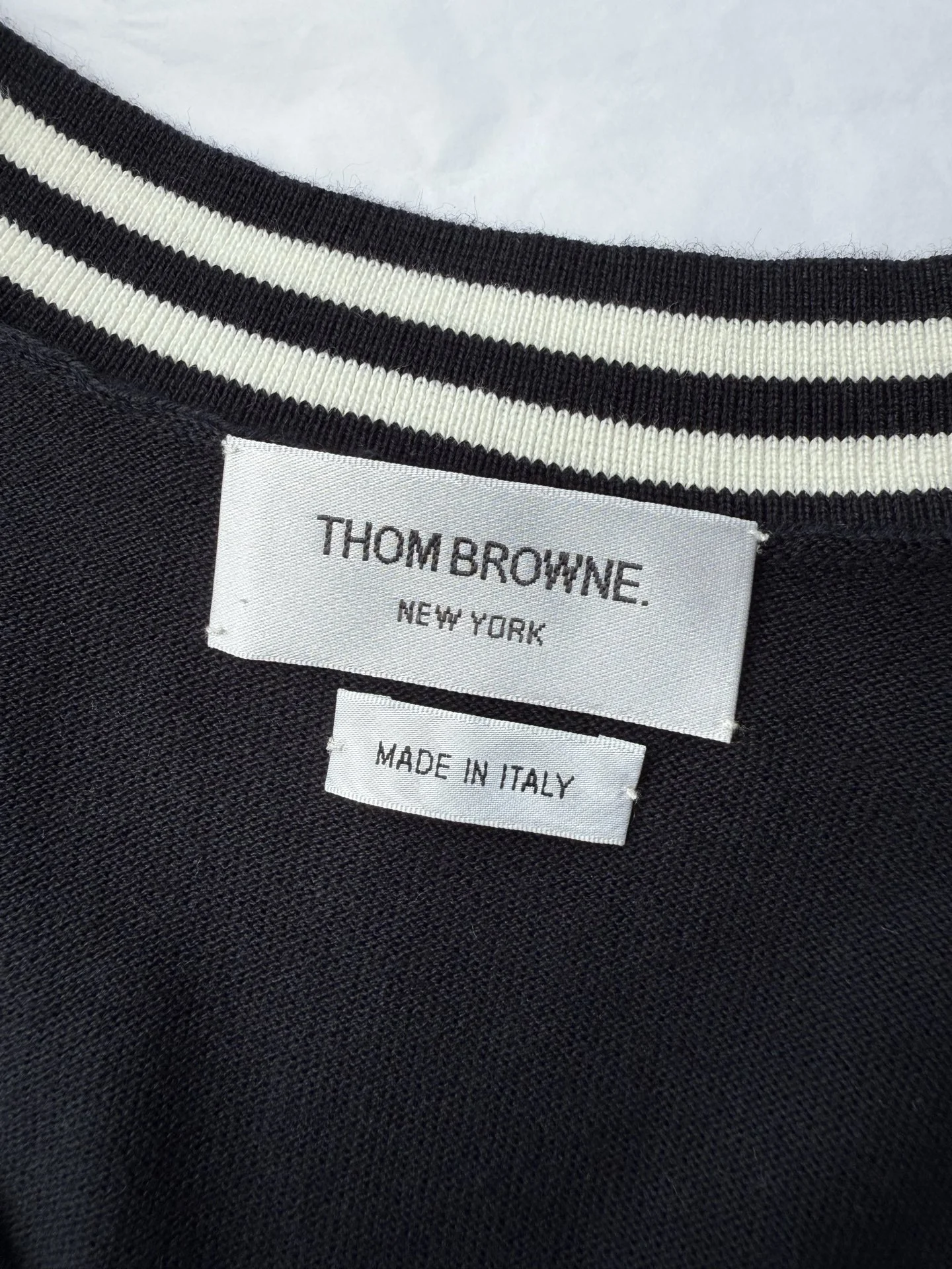 THOM BROWNE Sweaters Black-White-Red S-L C00202609063605 - Image 7