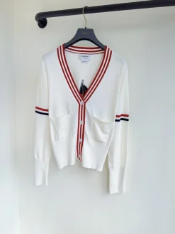 Alternative view of THOM BROWNE Sweaters White-Red S-L C00202609063606