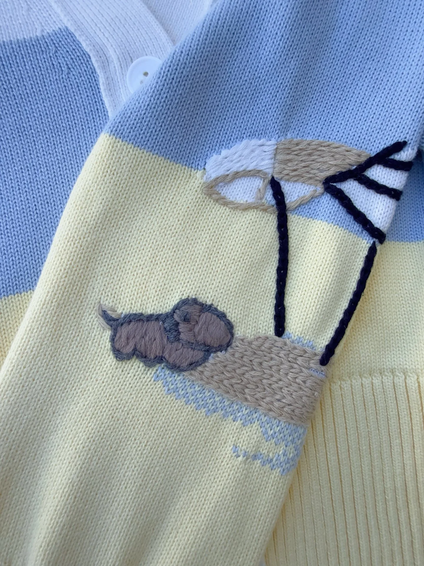 THOM BROWNE Sweaters White-Yellow-Blue S-L C40202609063603 - Image 6