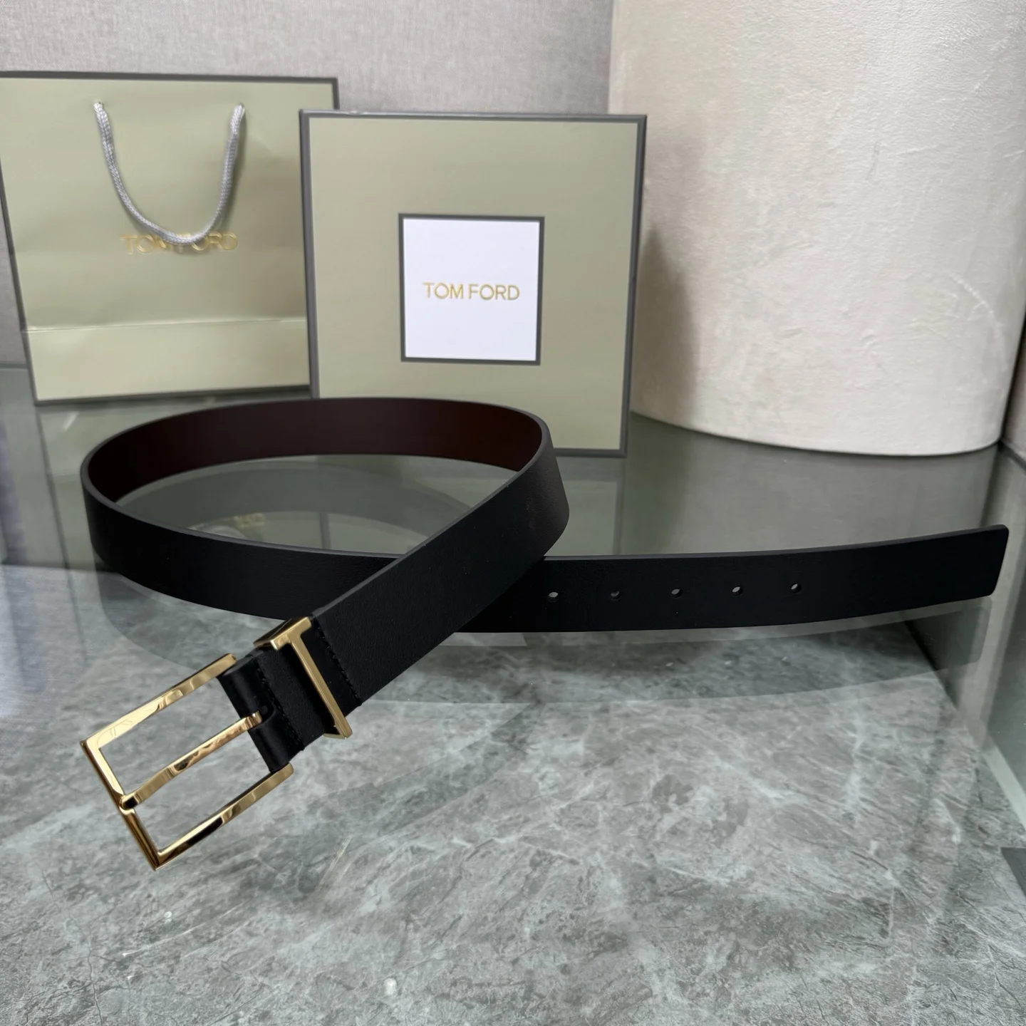 TOM FORD Belts Black-Gold A80202609070257